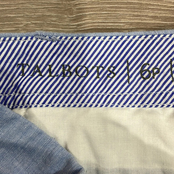 Talbots Relaxed Chinos in Newport Chambray 6P - Picture 13 of 15